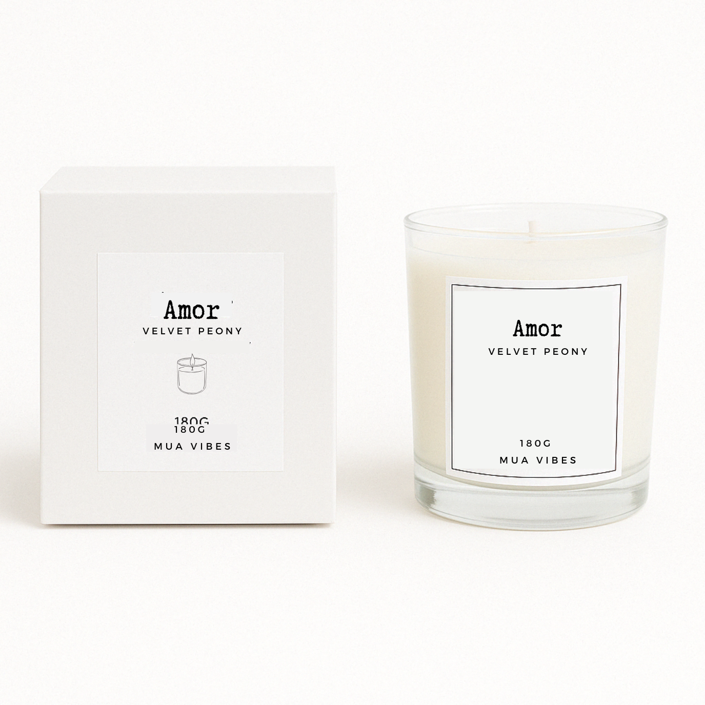 Amor - Velvet Peony - Classic Candle