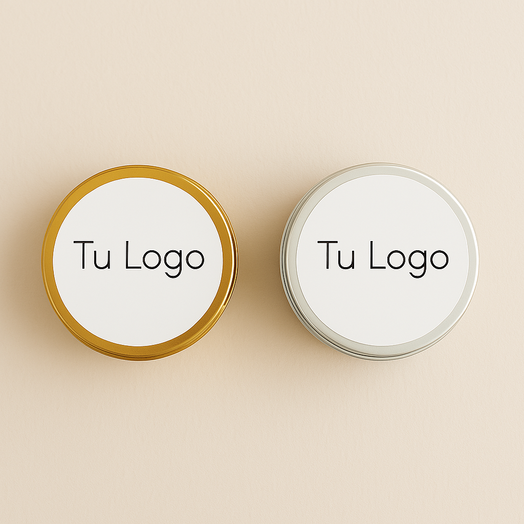 Velas Personalizadas con Tu Logo 50g - Custom candles with your Logo 50g