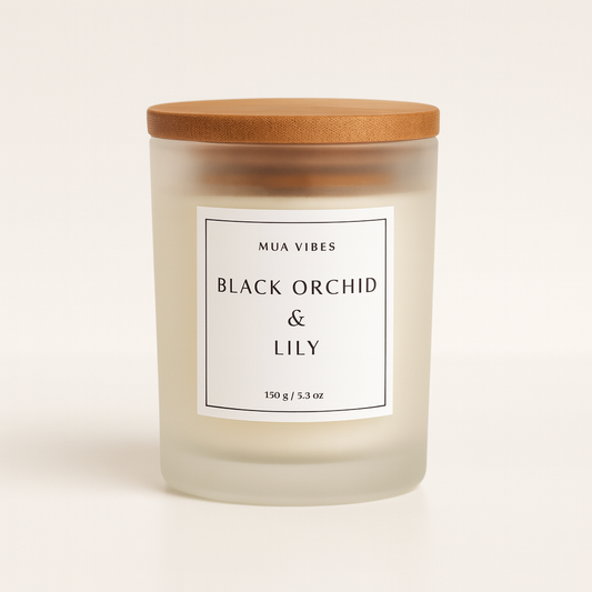 Black Orchid & Lily  - Vela Clásica