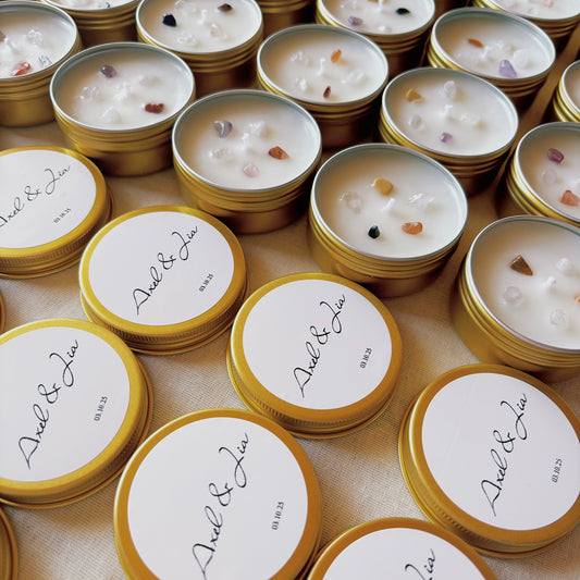 Velas Personalizadas para Bodas - Wedding Gift